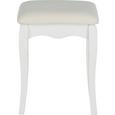 Tabure Sara - bela, Moderno, leseni material/tekstil (35/45/28cm) - Modern Living