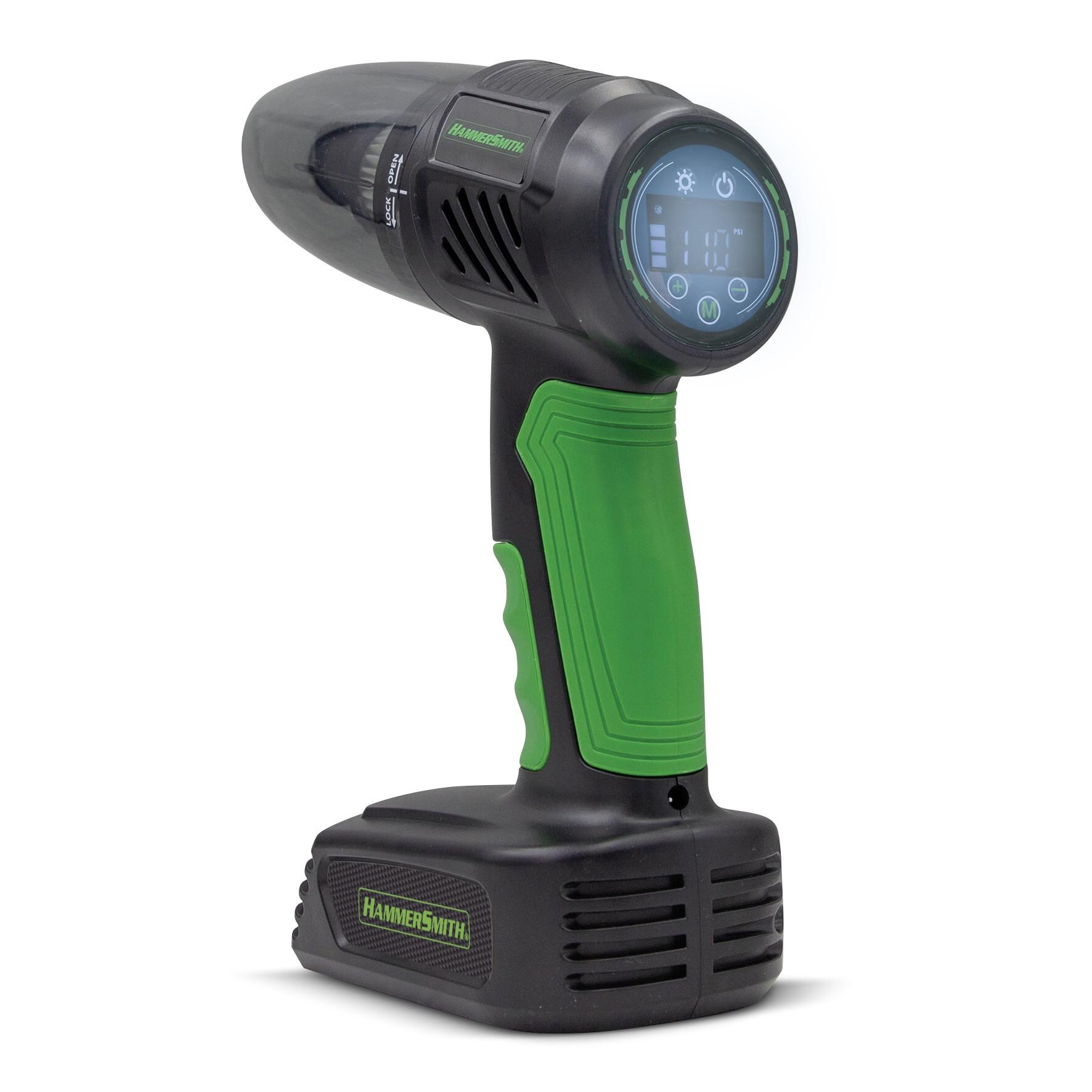 Akkumulátoros Kézi Porszívó Hammersmith Air Storm - fekete/zöld, Modern (21/26/9cm) - Mediashop