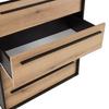 COMMODE ADRIANO-M2 -EXKLUSIV- - Eikenkleuren/Zwart, Modern, Houtcomposiet/Kunststof (80/94,8/41,2cm) - Mömax
