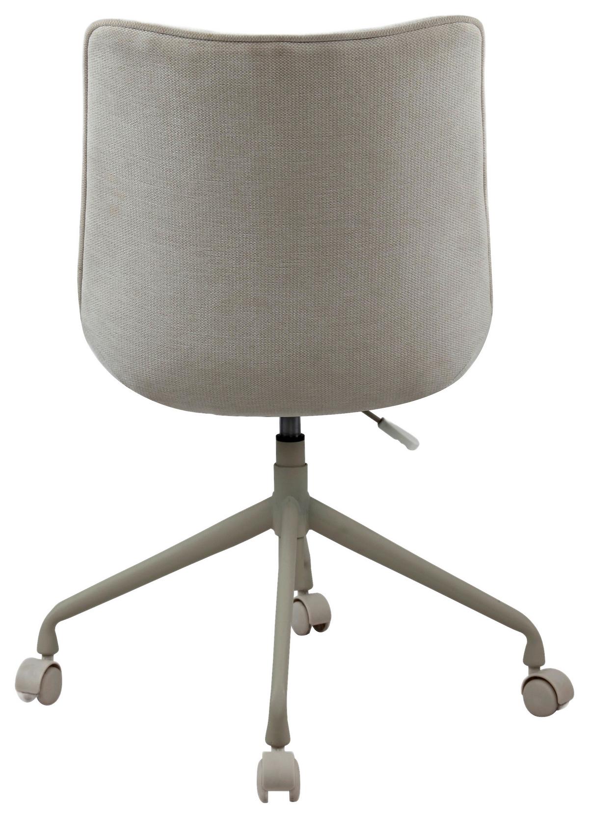 Drehstuhl Louis Beige ca. 53x90-100x63cm - Beige, MODERN, Kunststoff/Textil (53/90-100/63cm) - Mömax
