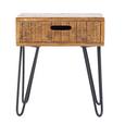 Nachtkästchen in Natur/Schwarz - Schwarz/Naturfarben, KONVENTIONELL, Holz/Holzwerkstoff (45/50/35cm) - Modern Living Nachtkästchen in Natur/Schwarz - Schwarz/Naturfarben, KONVENTIONELL, Holz/Holzwerkstoff (45/50/35cm) - Modern Living