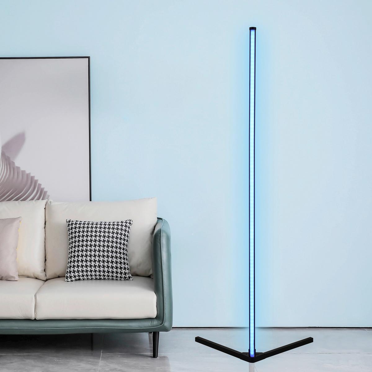 LED-Stehleuchte Julika max. 12 Watt - Schwarz, MODERN, Kunststoff/Metall (38,5/38,4/140cm) - Mömax