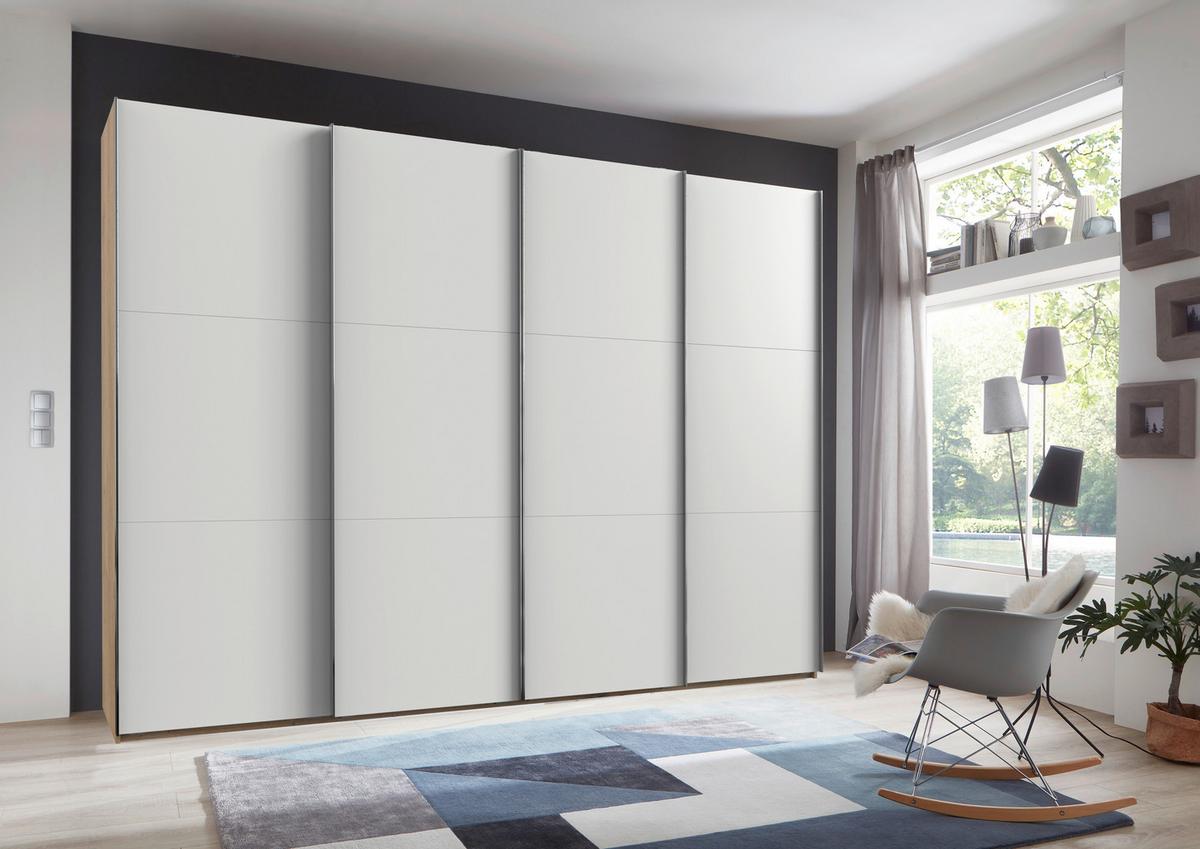 Ormar S Kliznim Vratima Level 36a - bijela/boje hrasta, Moderno, drvni materijal (300/216,5/65cm) - Modern Living