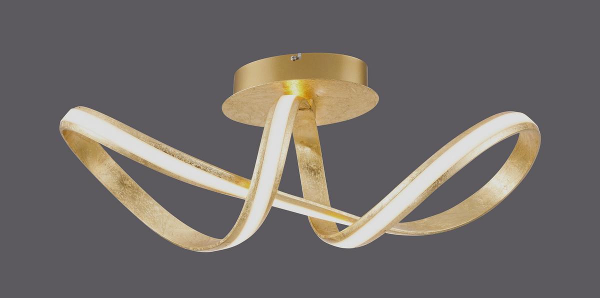 LAMPA SUFITOWA LED 8331-12 MELINDA - kolor złoty, Design, tworzywo sztuczne/metal (64/24/24,5cm) - Paul Neuhaus