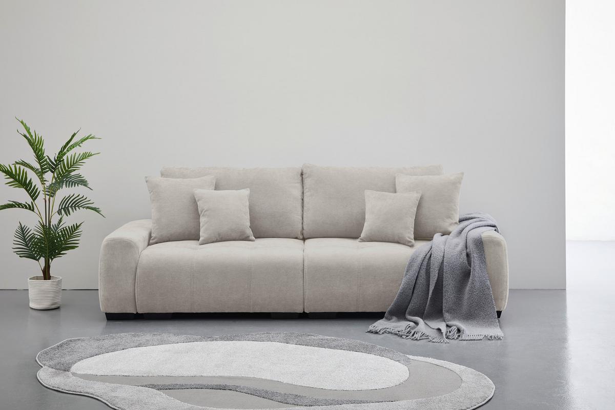 Canapea Bigsofa TOLEDO - culoare natur, Konventionell, textil (250/100/90cm) - Best Price