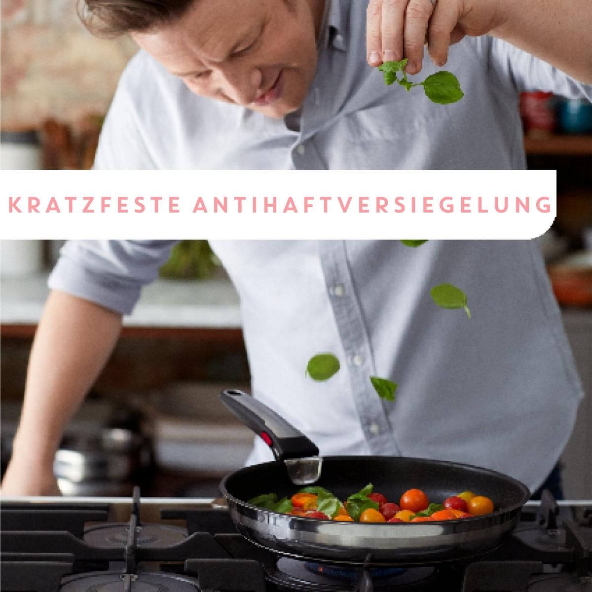 ZESTAW PATELNI L97699 TEFAL - kolor stalowy/czarny, Konventionell, metal/szkło (37/37/19,5cm) - Tefal