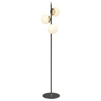 Stehleuchte Nostalgia - Goldfarben/Schwarz, Trend, Glas/Metall (37,7/150cm) - MAYTONI