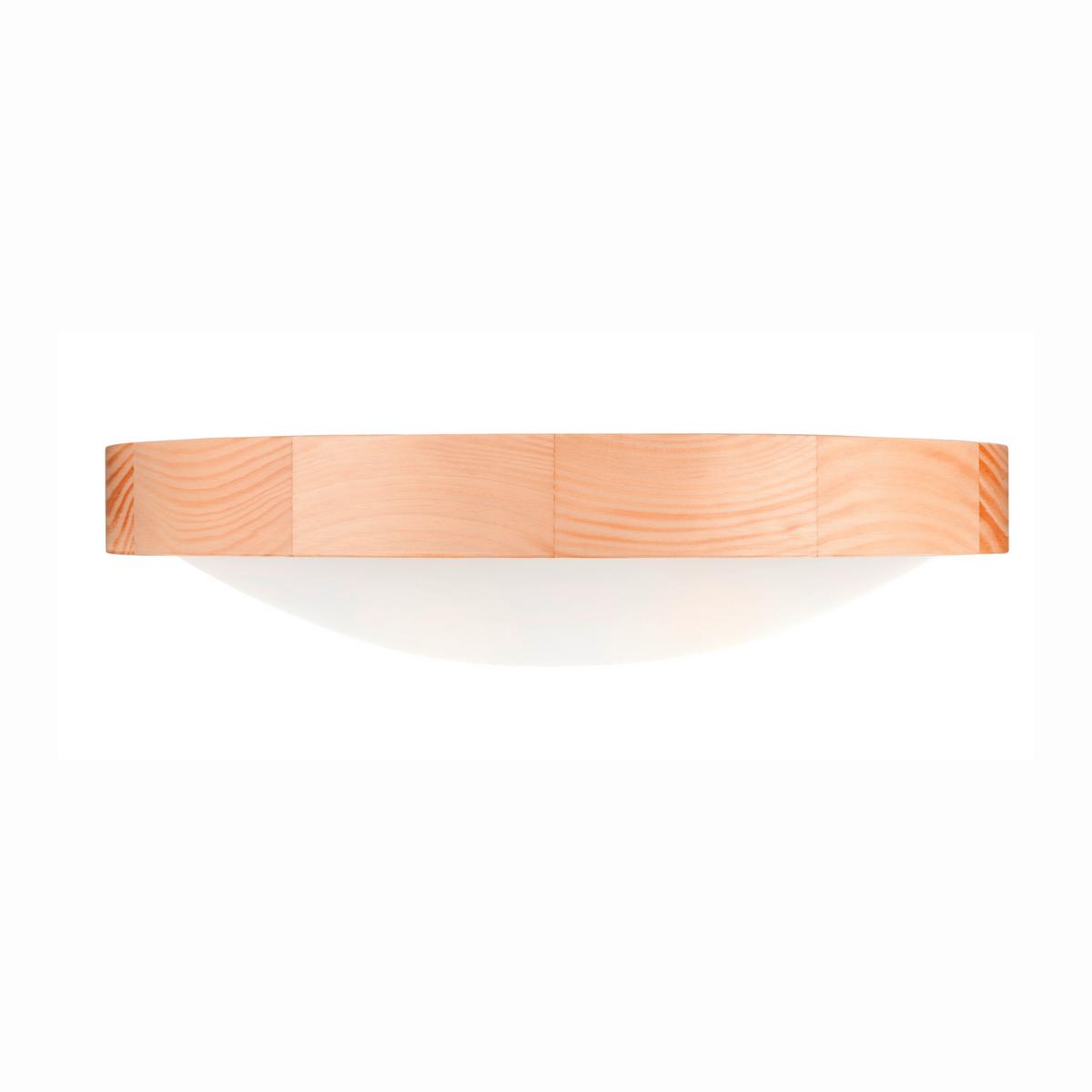 Deckenleuchte Anello Kieferfarbe max. 15 Watt - Kieferfarben, Natur, Holz (37/37/8cm)