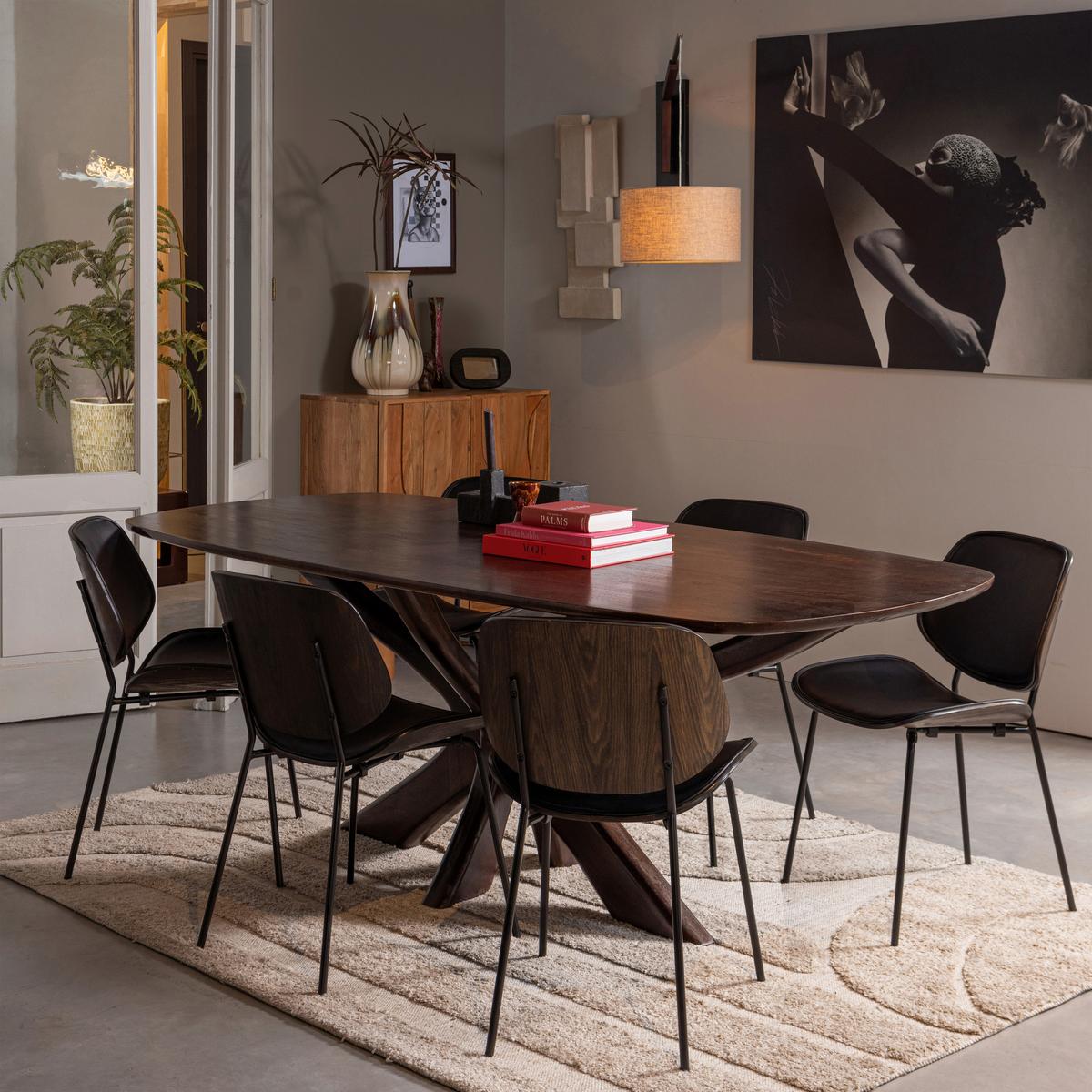 Stuhl-Set Close in Schwarz B: 49cm - Schwarz, MODERN, Holz/Textil (49/80/57cm) - Livetastic