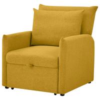 Fotoliu extensibil CELINE - galben închis, Modern, lemn/textil (84/97/102cm) - Mömax