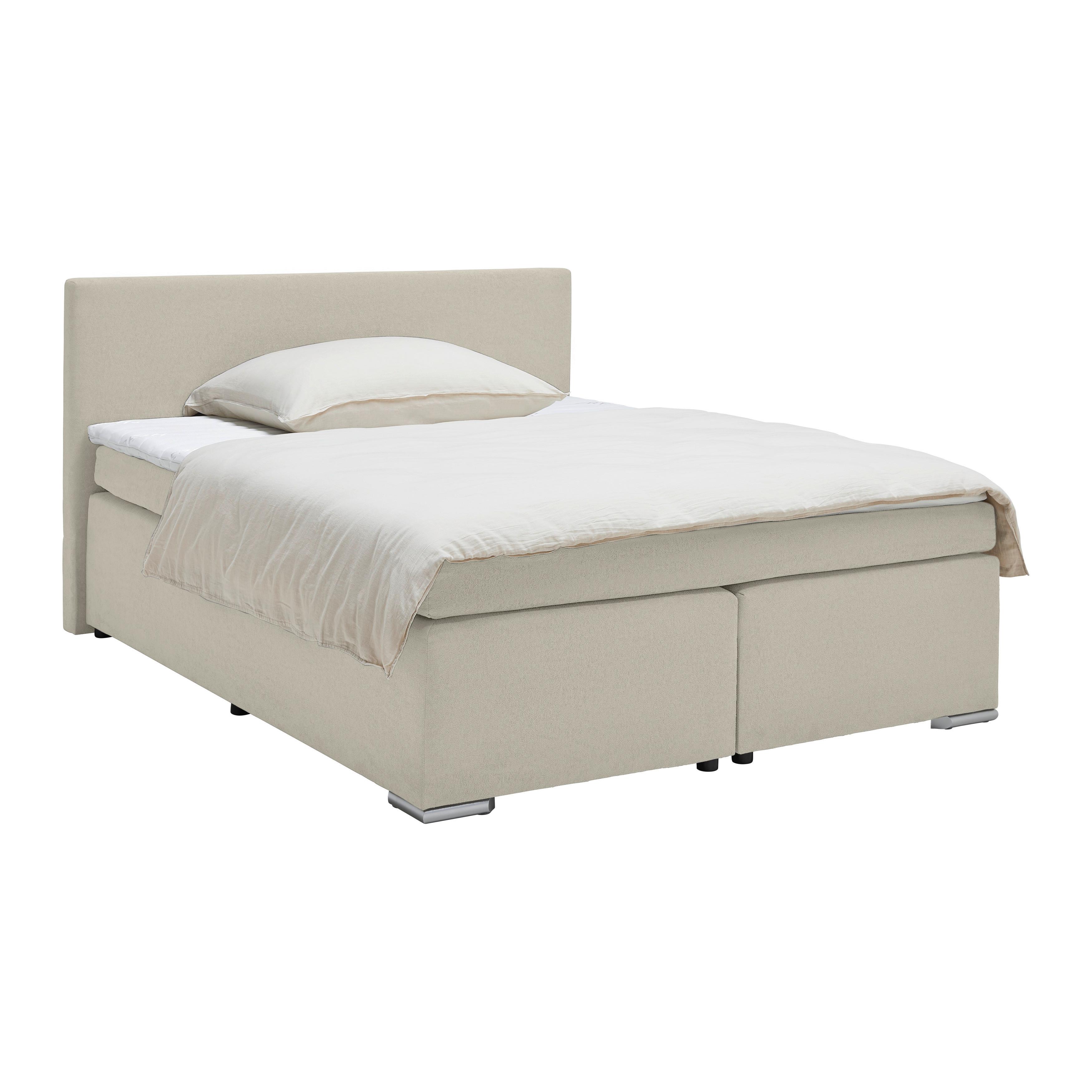 BOXSPRINGBETT MIRA 2 -EXKLUSIV- -BASED- - Beige, Modern, Holz/Kunststoff (180/200cm) - Based