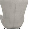 RELAXFÅTÖLJ EMILIO - ljusgrå/naturfärgad, Modern, metall/trä (68/92/87cm) - Bessagi Home