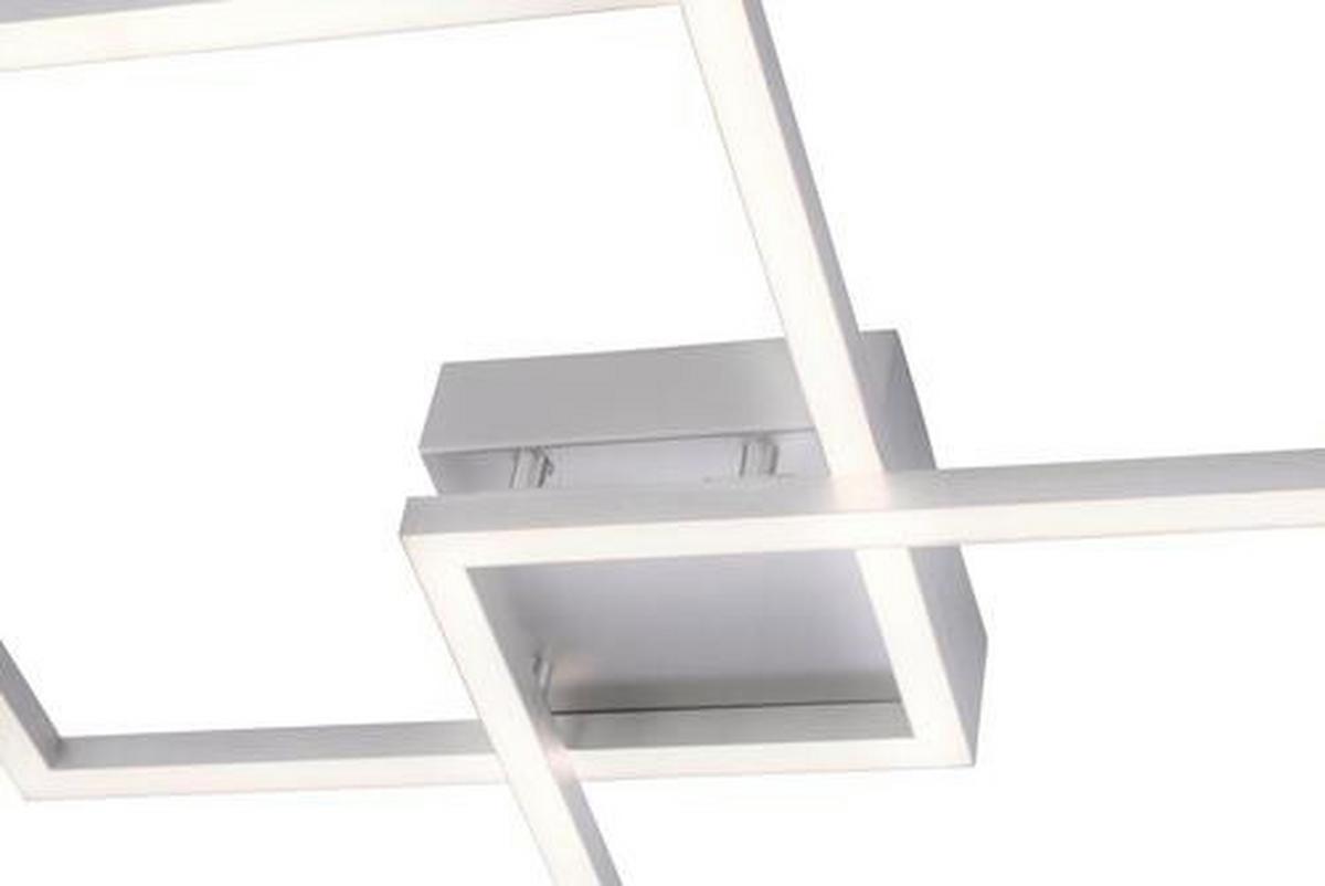 LED-Deckenleuchte Maxi max. 12,5 Watt - Silberfarben, Kunststoff/Metall (63/63/8,5cm)