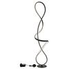 LED-STEHLEUCHTE 67341SS SWIRL - Klar/Schwarz, Design, Kunststoff/Metall (26/20/132,5cm) - Globo