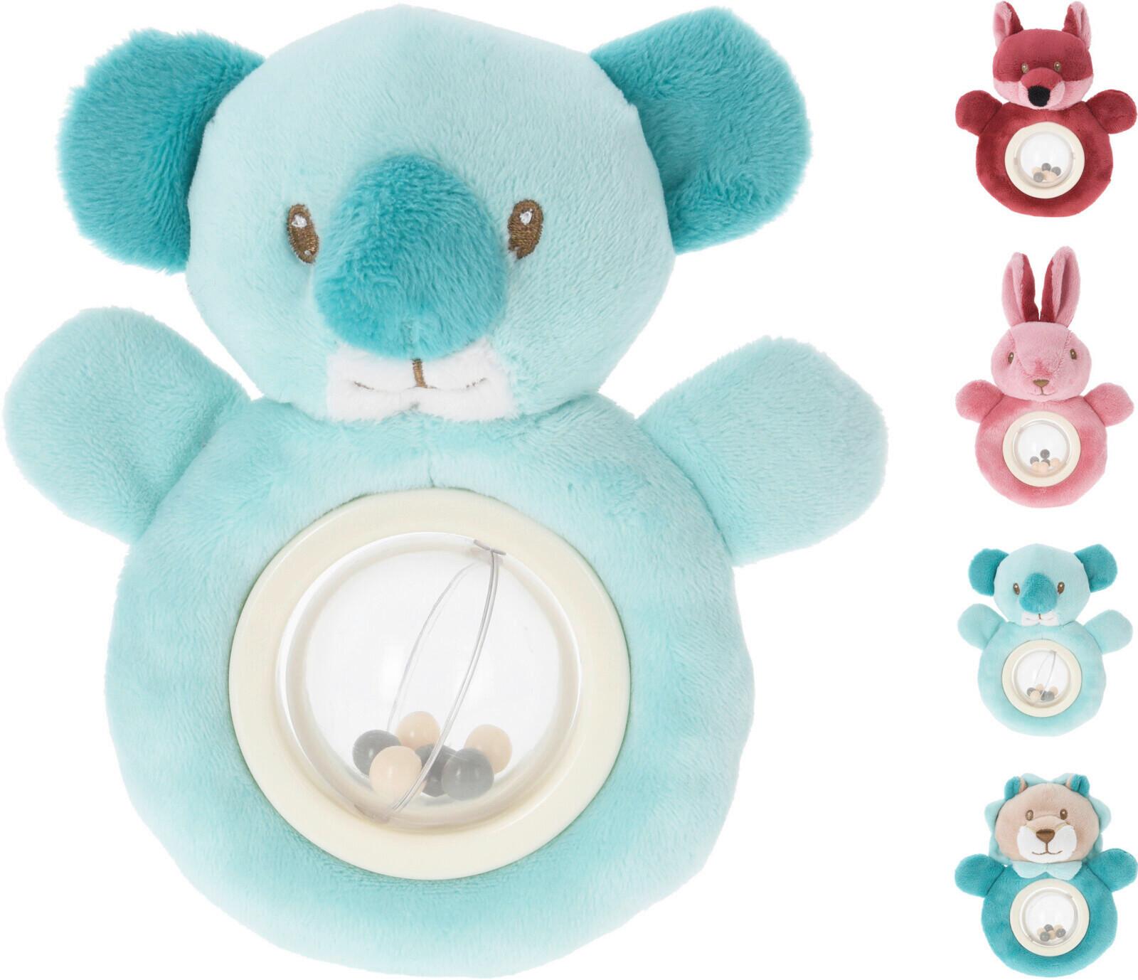 Plüss Csörgő 339300250 - olajkék/pink, textil (13cm)