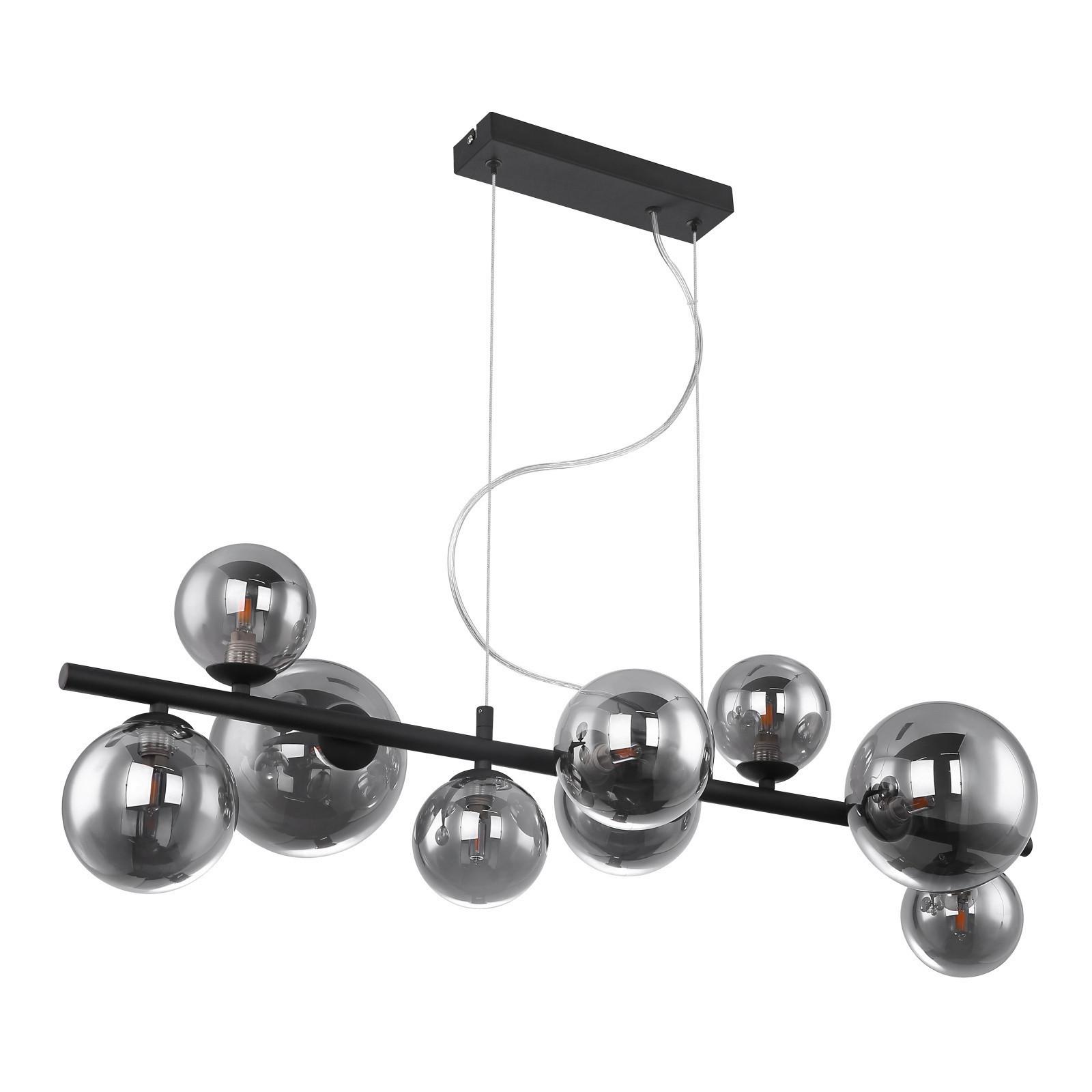 LED-Hängeleuchte Riha max. 3,5 Watt - Schwarz, Design, Glas/Metall (86/36/120cm) - Globo