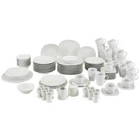 SERWIS OBIADOWO-ŚNIADANIOWY SQUARE II - biały, Trend, ceramika - Homeware