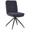 Stuhl Nova Grau - Schwarz/Grau, MODERN, Textil/Metall (48/89/67cm) - Premium Living
