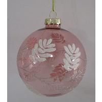 Glob de Crăciun din sticlă cca. 9 cm Verre - roz deschis, Modern, sticlă (9cm)