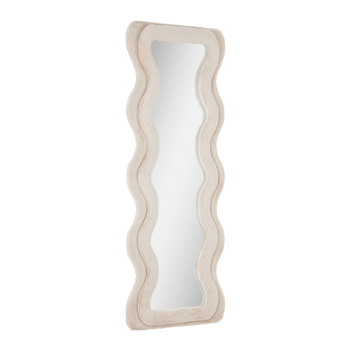 Fali Tükör Suki - taupe, Romantik / Landhaus, faalapú anyag/Üveg (60/160/4cm) - Premium Living