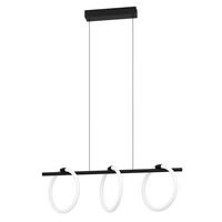 Led-hängeleuchte 900562_caranacoa - Weiss/Schwarz, Design, Kunststoff/Metall (78/23/110cm) - Eglo