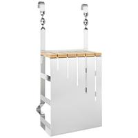 Késtartó Blokk Chester - krómszínű, fém (16/39,5/12,5cm) - Premium Living