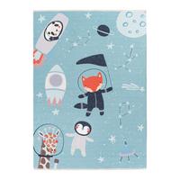 KINDERTEPPICH MY GRETA - Blau/Weiss, Trend, Textil (115/170cm) - Ben'n'jen