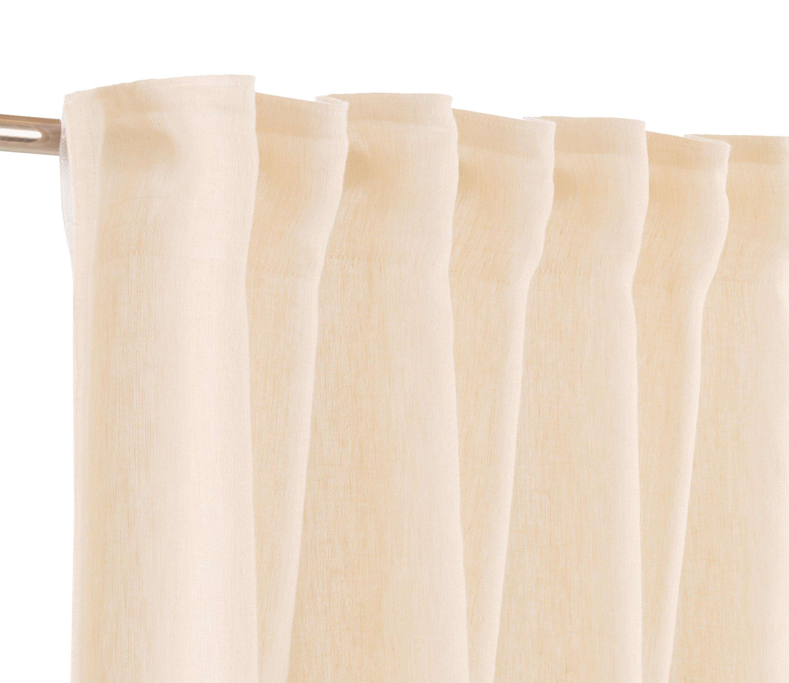 ZASŁONA GOTOWA SW-BREEZE - kremowy, Basics, tkanina (125/250cm) - Schöner Wohnen