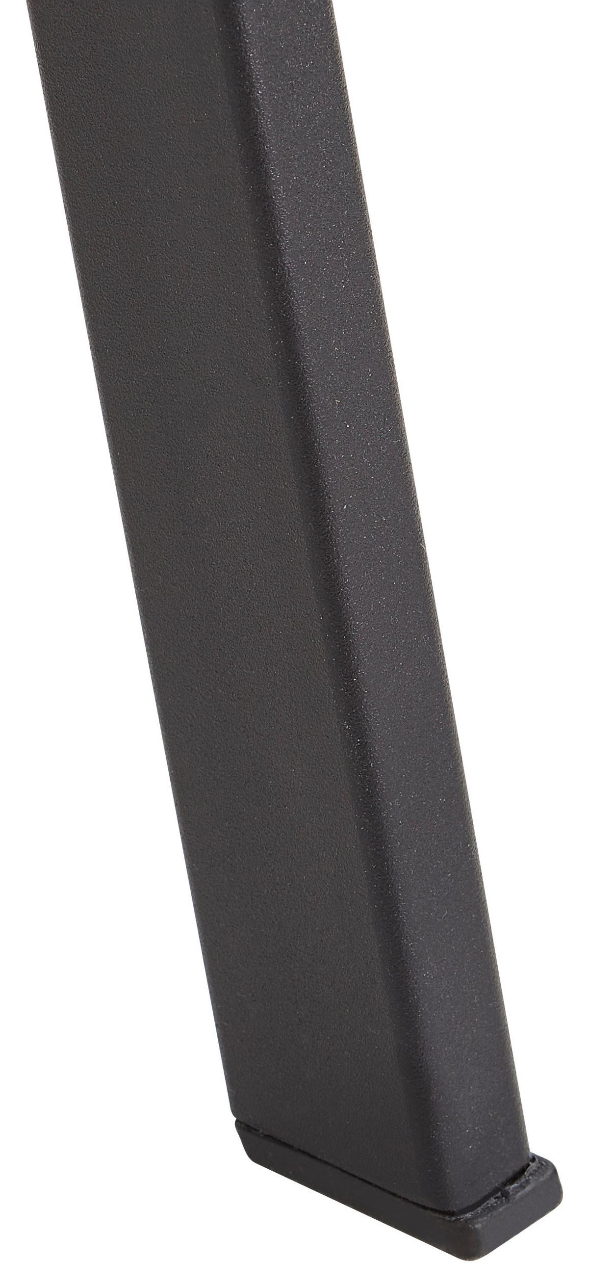 KRZESŁO Z PODŁOKIETNIKAMI LUCY - czarny, Modern, metal/drewno (54/87/64cm) - Livetastic