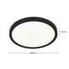 LED-TAKLAMPA TIR - vit/svart, Modern, plast (30/2,5cm) - Mömax