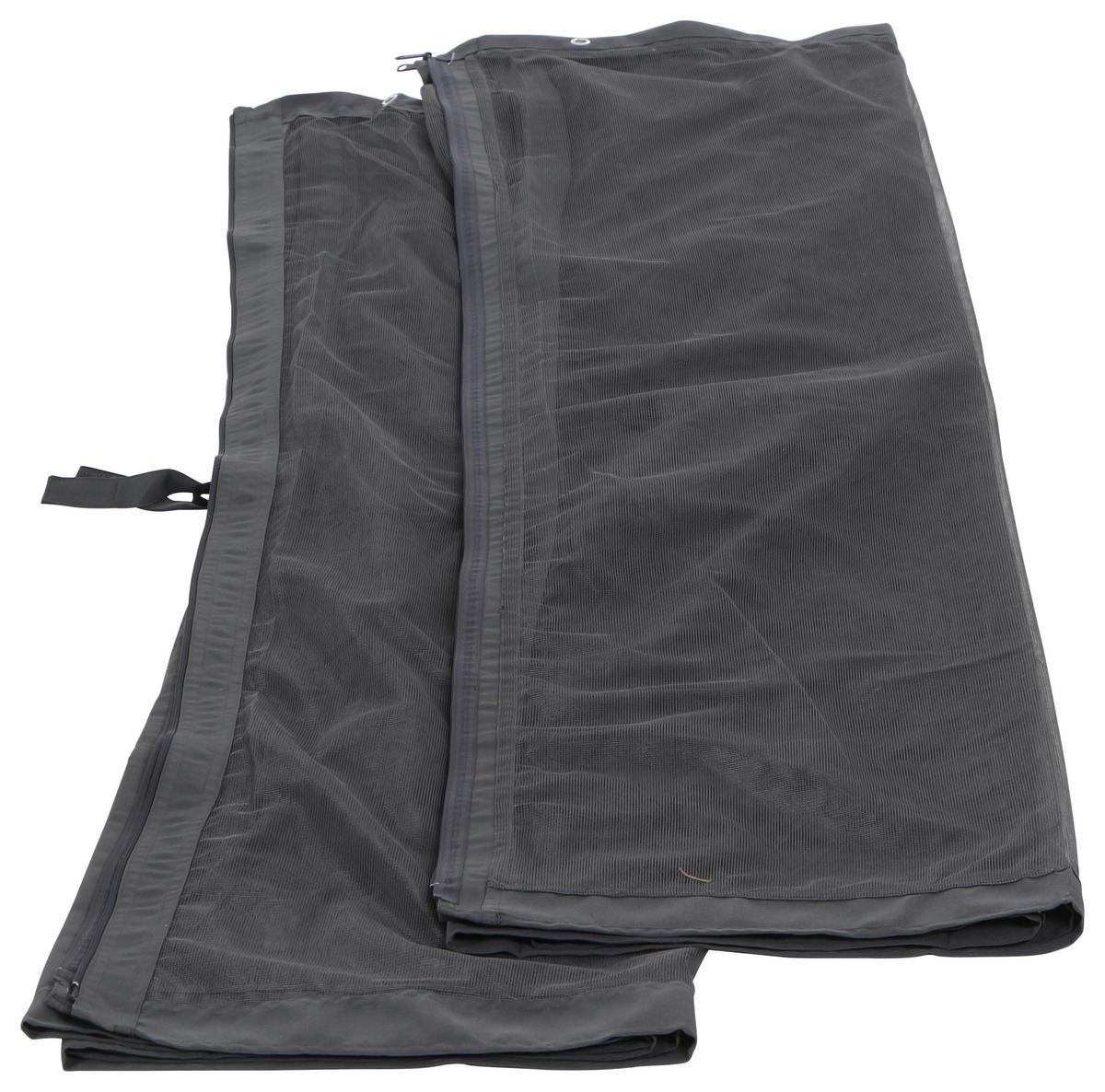 Mückennetz Florenz Grau mit Reißverschluss - Grau, Basics, Kunststoff (216/300cm) - Gardenson