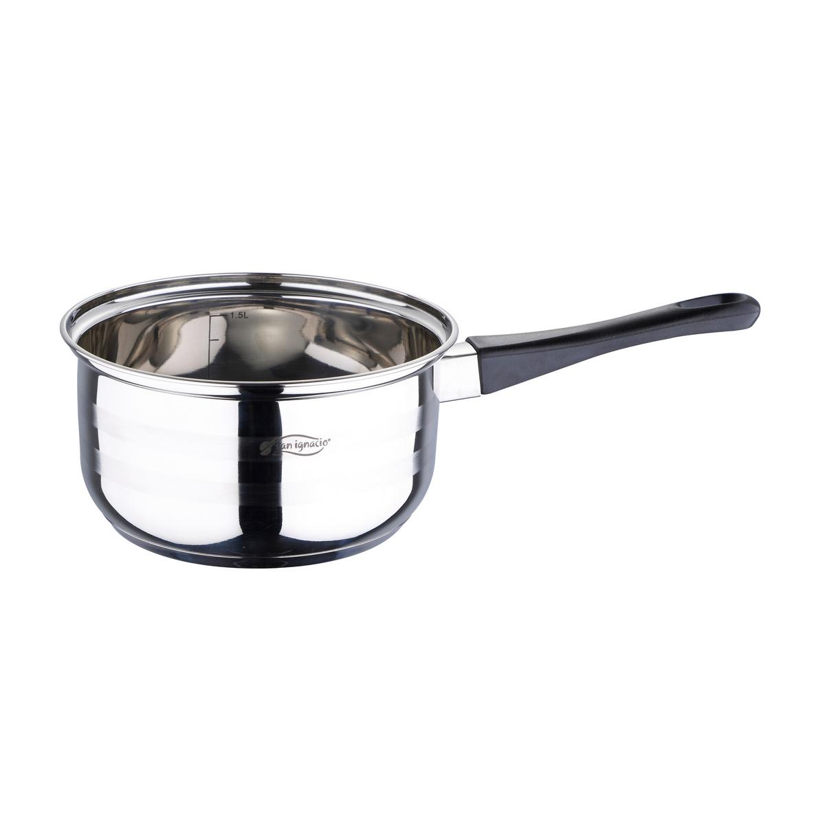 Kochtopfset Berta Edelstahlfarben, 5-teilig - Klar/Edelstahlfarben, KONVENTIONELL, Glas/Metall - Based