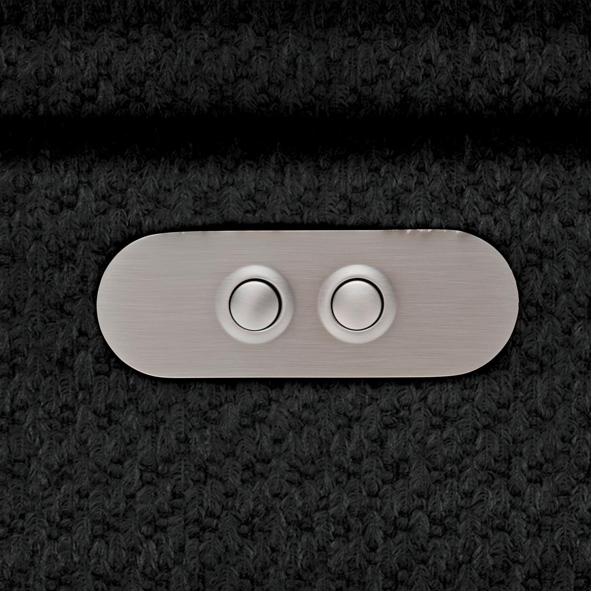 Kutna Garnitura Gremio - crna/antracit, Moderno, tekstil/plastika (206/283cm) - Modern Living