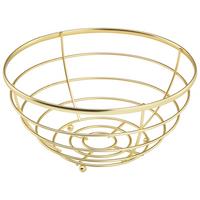 Obstschale Serdy aus Eisen - Goldfarben, Metall (25/12,7cm) - Mömax