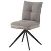 STOL MAYA - ljusgrå/grå, Modern, metall/textil (49/89/65cm) - Premium Living