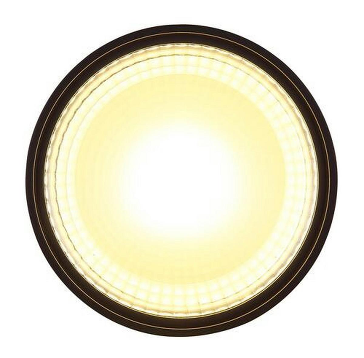 LAMPA SUFITOWA LED 12007B SERENA - czarny, Design, metal/szkło (11,3/8cm) - Globo