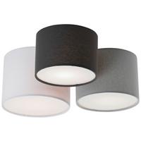 LAMPA SUFITOWA NADIA - antracytowy/jasnoszary, Modern, tworzywo sztuczne/metal (48/24cm) - Novel