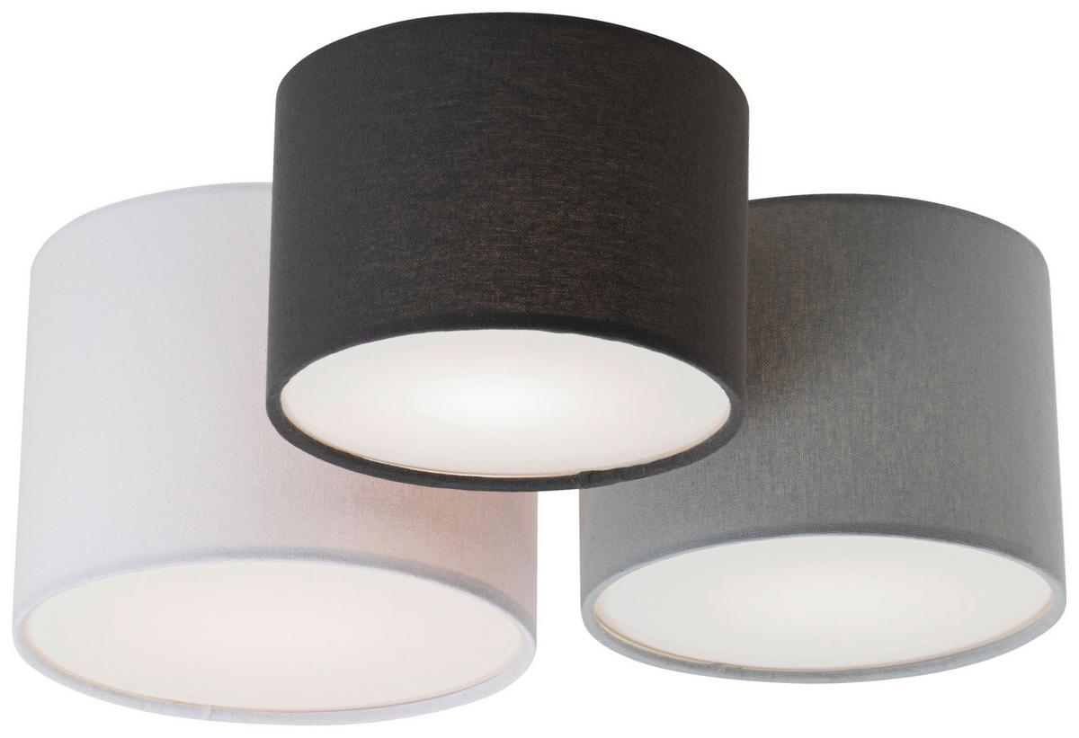 LAMPA SUFITOWA NADIA - antracytowy/jasnoszary, Modern, tworzywo sztuczne/metal (48/24cm) - Novel