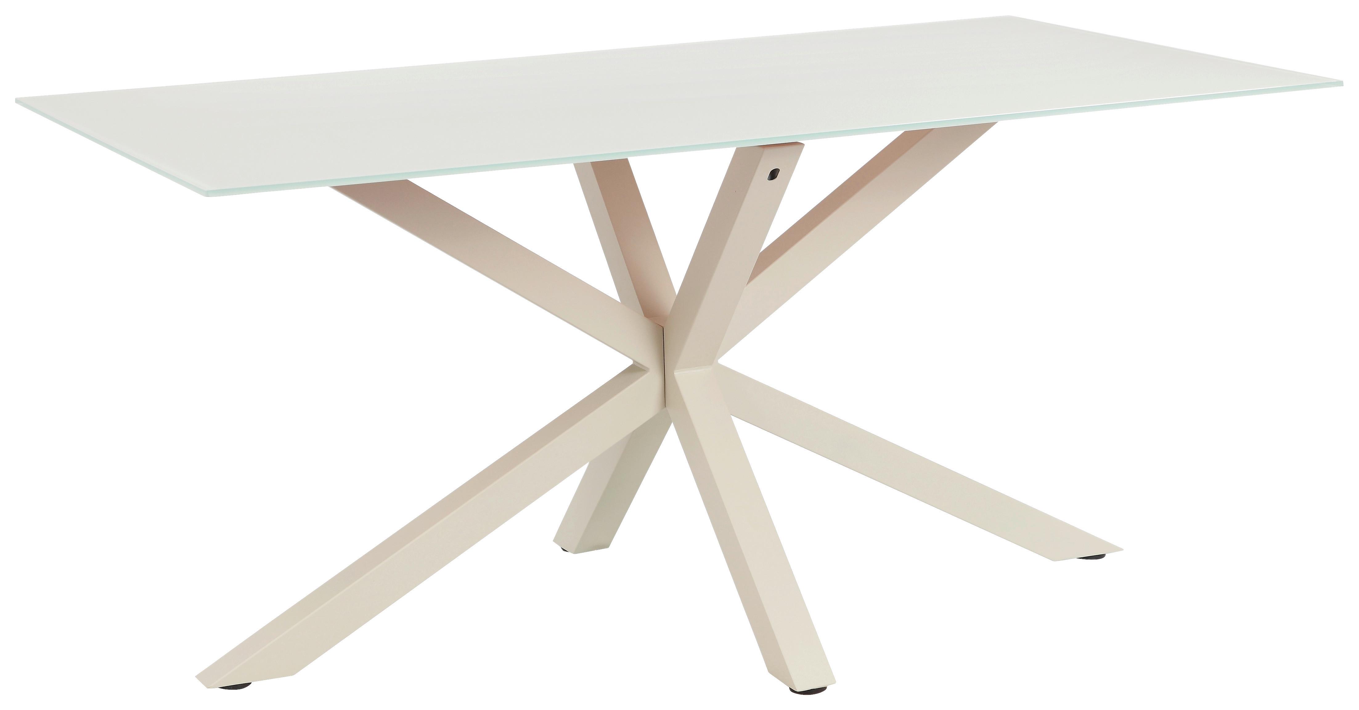 Jedilna Miza Vanda, Kašmir, 160x90 - kašmir, Moderno, kovina/steklo (160/90/75,5cm) - P & B