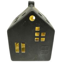 Dekohaus Luna Schwarz - Schwarz, KONVENTIONELL, Keramik (10/13,8/7cm) - Mömax