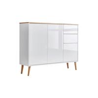 Kommode Mailand Typ 10 Weiß - Weiß Hochglanz/Weiß, MODERN, Holz/Holzwerkstoff (105,5/86/33cm) - MID.YOU