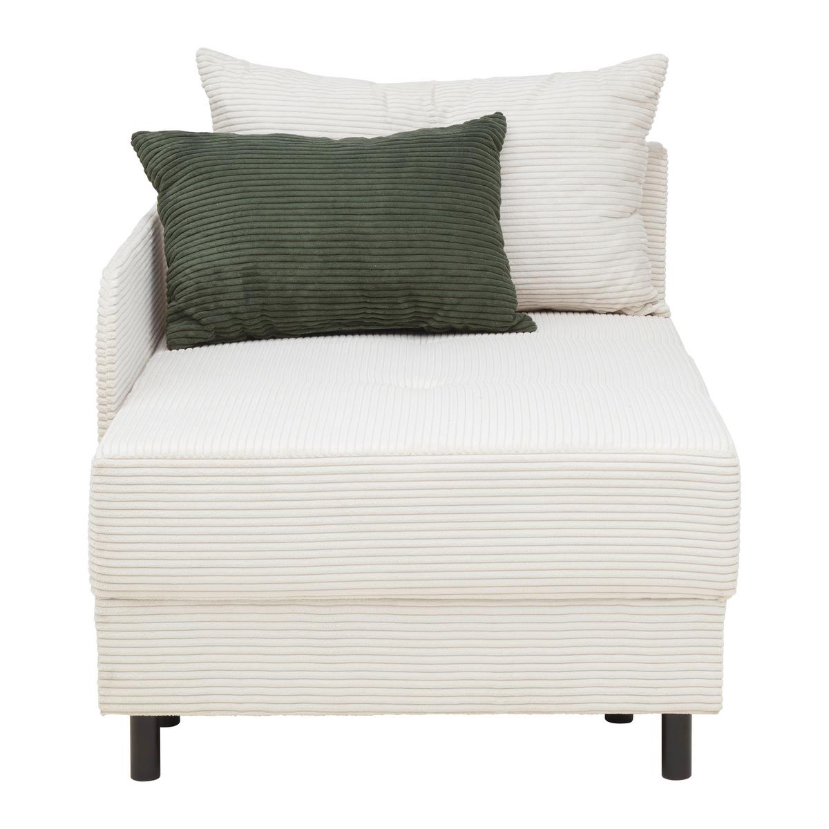 Liege Nova in Perlmutt - Perlmutt/Schwarz, MODERN, Holz/Textil (145/62/85cm) - Mömax