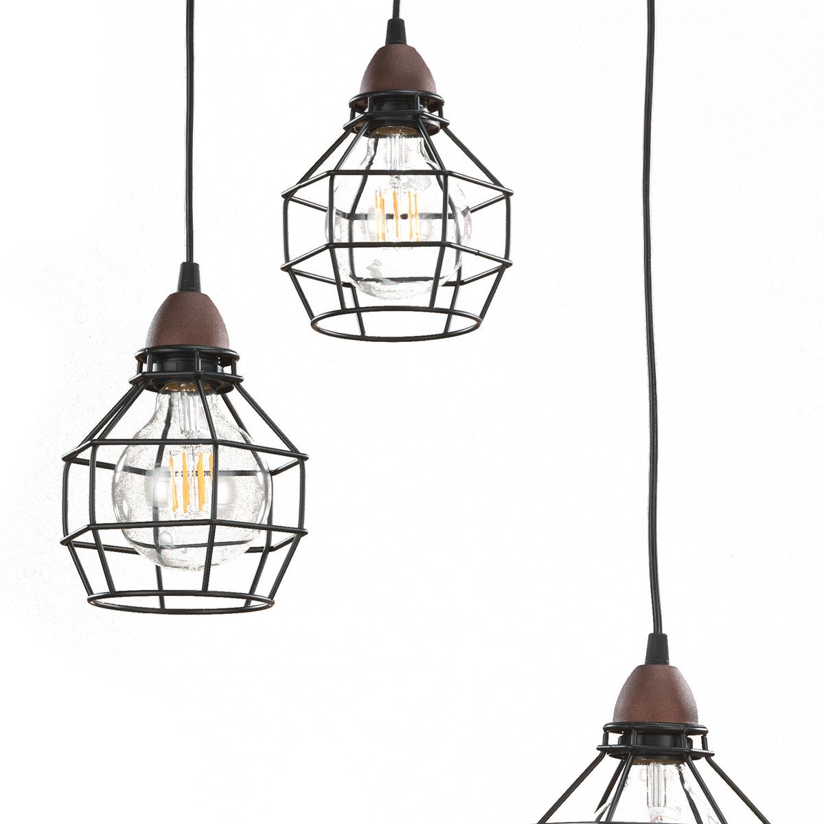 Hängeleuchte Spider Schwarz max. 22 Watt - Schwarz, LIFESTYLE, Metall (40/94cm)