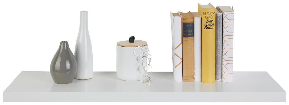 POLITA DE PERETE YOUNG - alb, Konventionell, material pe bază de lemn (78/3/25cm) - Modern Living