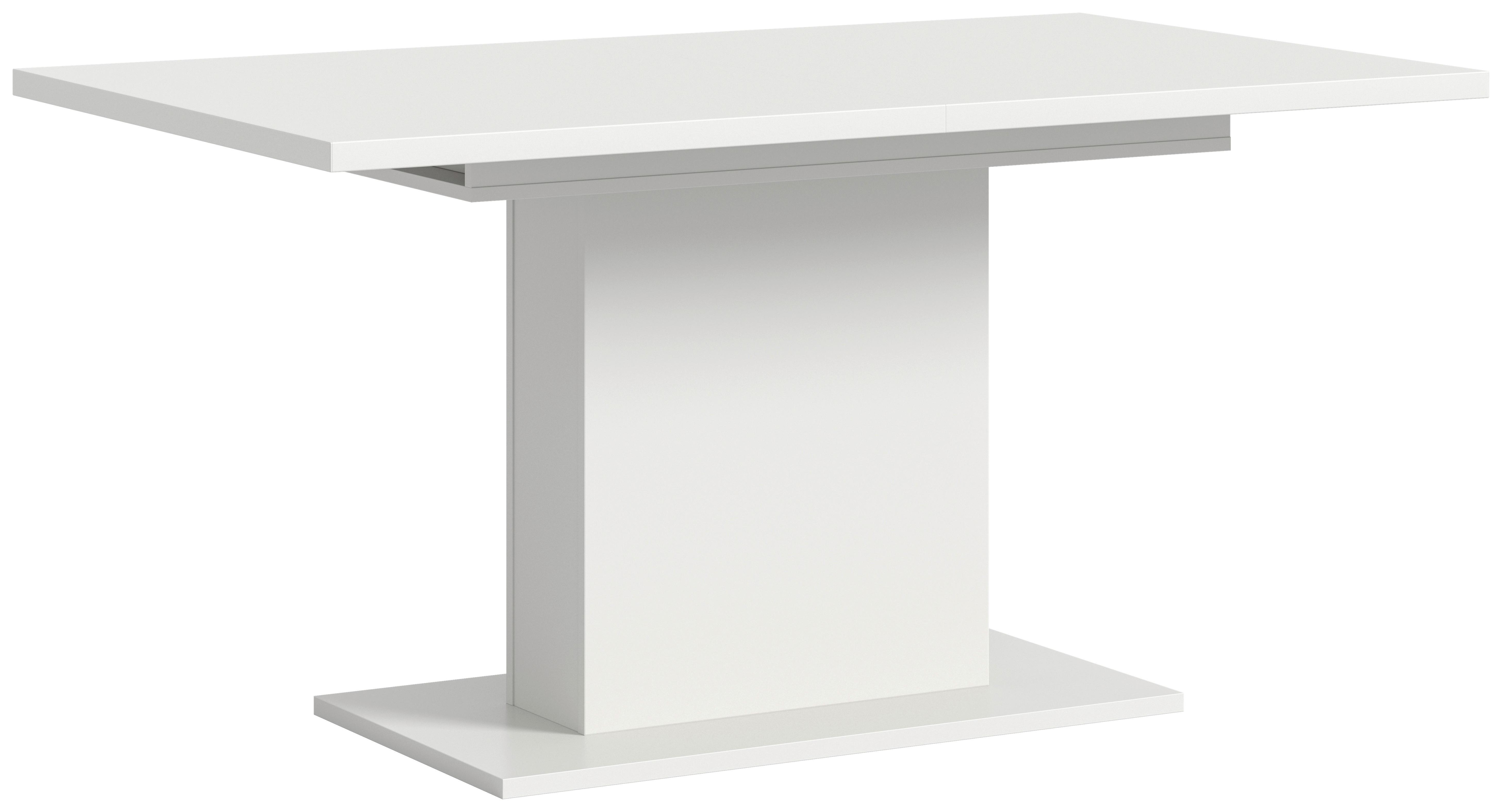 Ausziehtisch Marlon ca. 150-190x90x76 cm Weiß - Weiß, KONVENTIONELL, Holzwerkstoff (150-190/76/90cm)