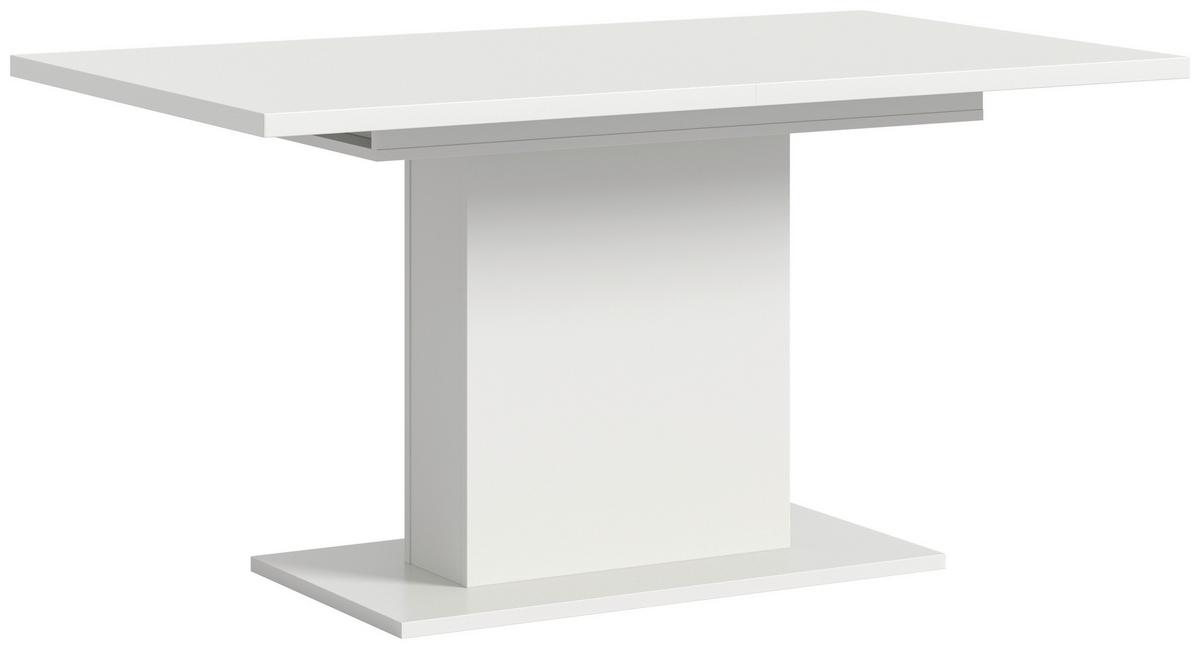 Ausziehtisch Marlon ca. 150-190x90x76 cm Weiß - Weiß, KONVENTIONELL, Holzwerkstoff (150-190/76/90cm)