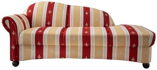 Ottomane Torello Rot Mikrofaser - Wengefarben/Rot, KONVENTIONELL, Holz/Textil (86/84/190cm) - Livetastic
