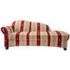 Ottomane Torello Rot Mikrofaser - Wengefarben/Rot, KONVENTIONELL, Holz/Textil (86/84/190cm) - Livetastic