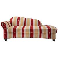 Ottomane Torello Rot Mikrofaser - Wengefarben/Rot, KONVENTIONELL, Holz/Textil (86/84/190cm) - Livetastic