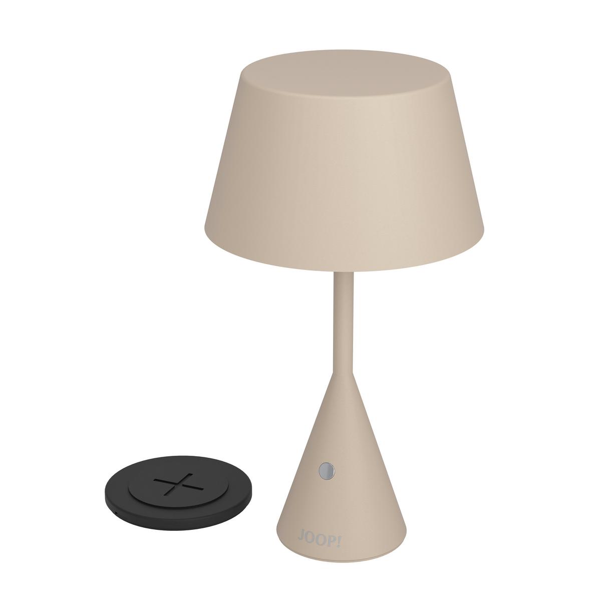 LAMPA STOŁOWA Z AKUMULATOREM 34258 JOOP MOVE LIGHTS - biały/kolor piaskowy, Design, tworzywo sztuczne/metal (16,0/29,5cm) - Joop!